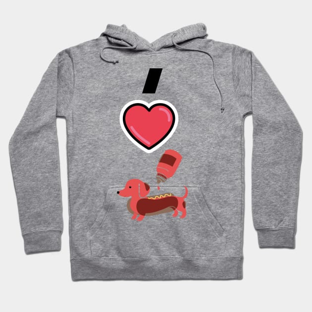 I love hot dog Hoodie by B-shirts